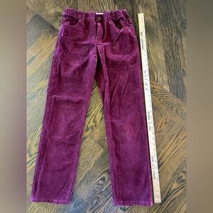 🔥Maroon boys 14 corduroy pants adjustable waist snap